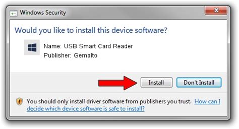 how to install a gemalto smart card reader|gemalto driver download windows 10.